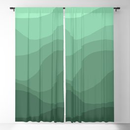 Green mountains Blackout Curtain