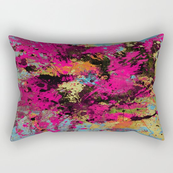 Express Yourself IV - Abstract, oil painting Rectangular Pillow