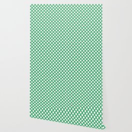 St. Patrick's Day Green Big Dots Collection Wallpaper