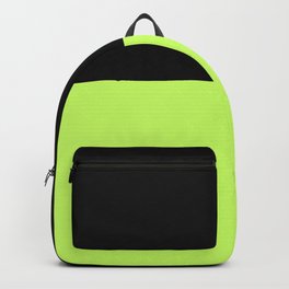 Lime And Black Block Backpack | Abstract, Pattern, Graphic Design, Graphicdesign, Black, Lime, Simple, Basic, Blockart 