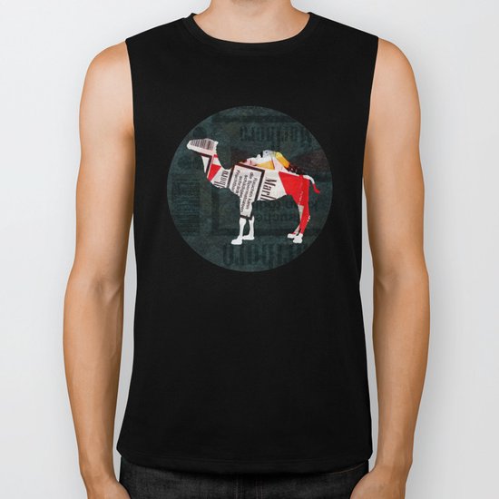 Camel Collage 4F Biker Tank