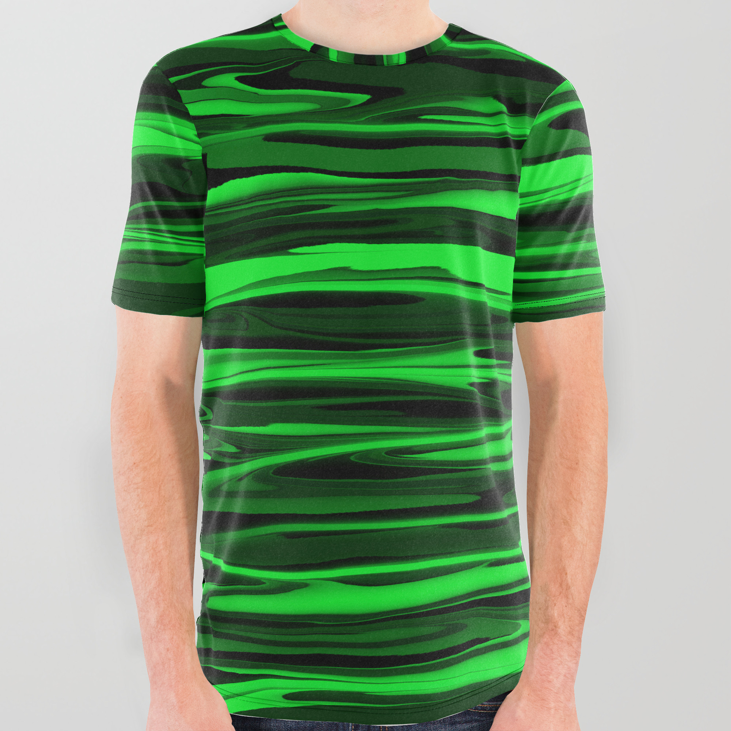 lime green graphic tee