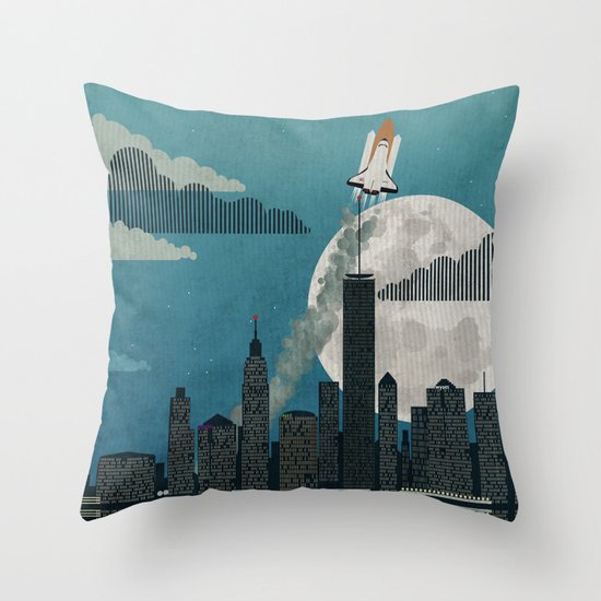 Rocket City Throw Pillow