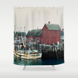 Rockport Nautical New England Village #2 Shower Curtain