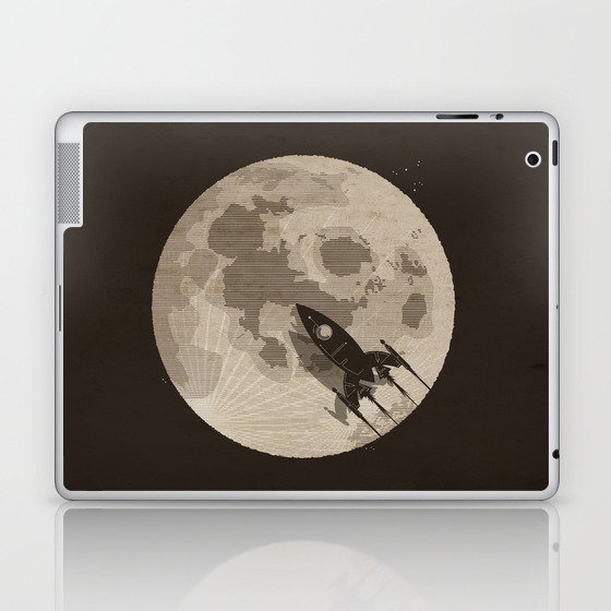 Around the Moon Laptop & iPad Skin