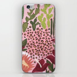 Cacti, Protea, Anthuriums Oh My! iPhone Skin