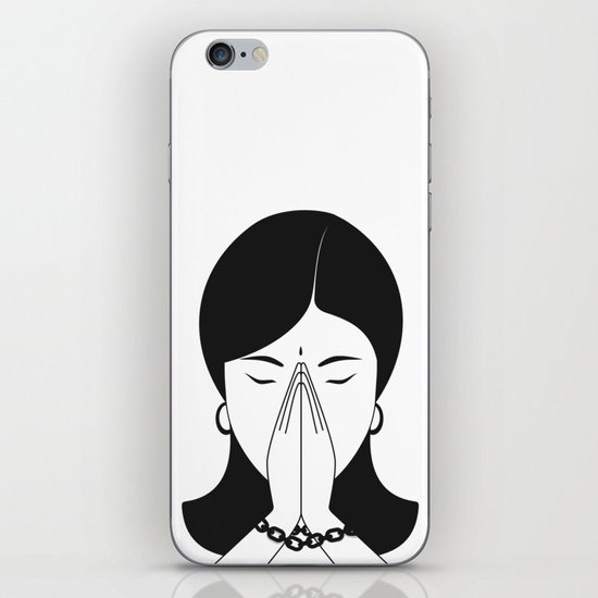 Modern woman iPhone Skin