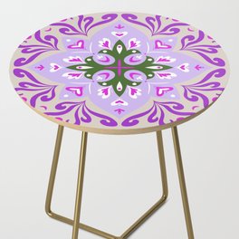 Eastern Motif Pattern Side Table