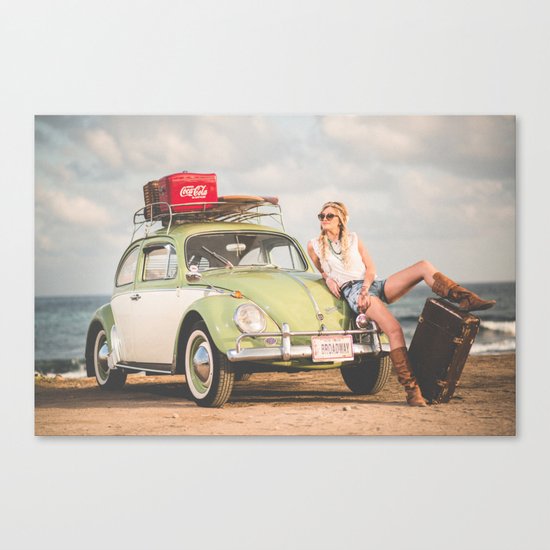 Broadway Car Canvas Print