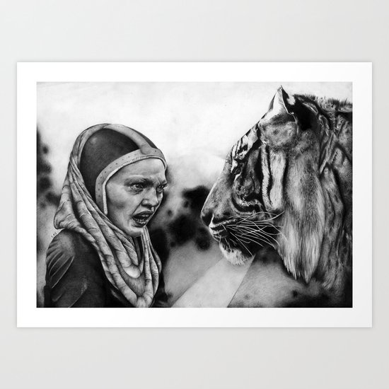 In the Eye of the Tiger Art Print