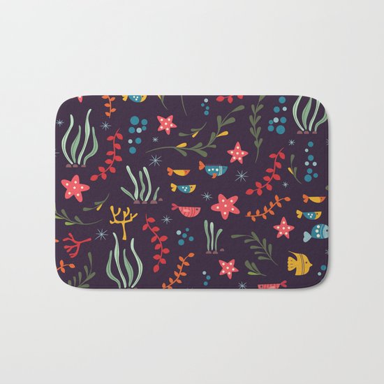 Sea creatures 005 Bath Mat