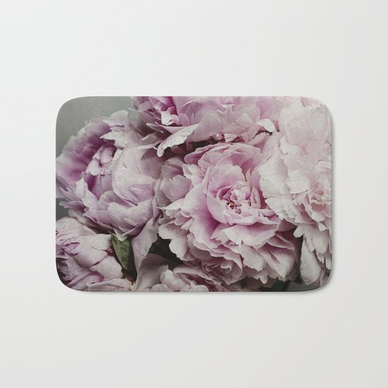 Pink Peony Bath Mat