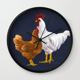 Chicken Soldiers Wall Clock