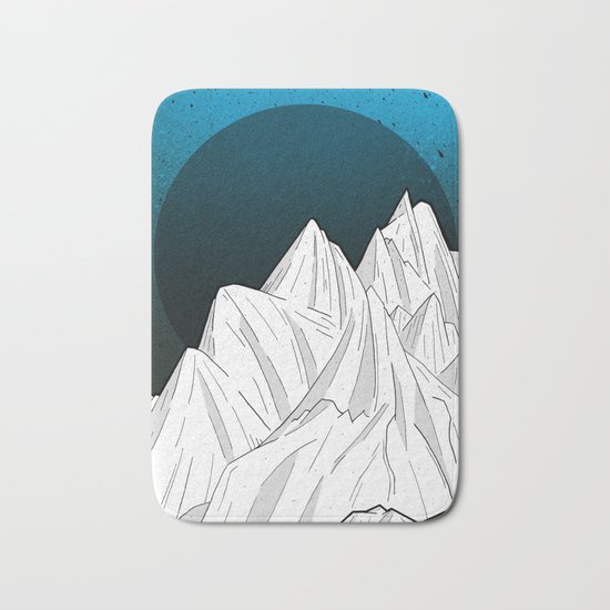 The deep blue moon Bath Mat