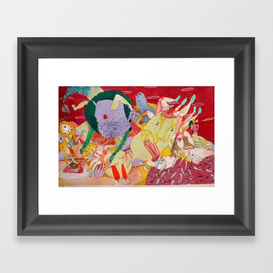 white mage Framed Art Print