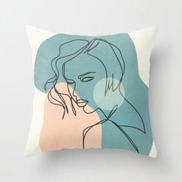 Line Expression III Throw Pillow