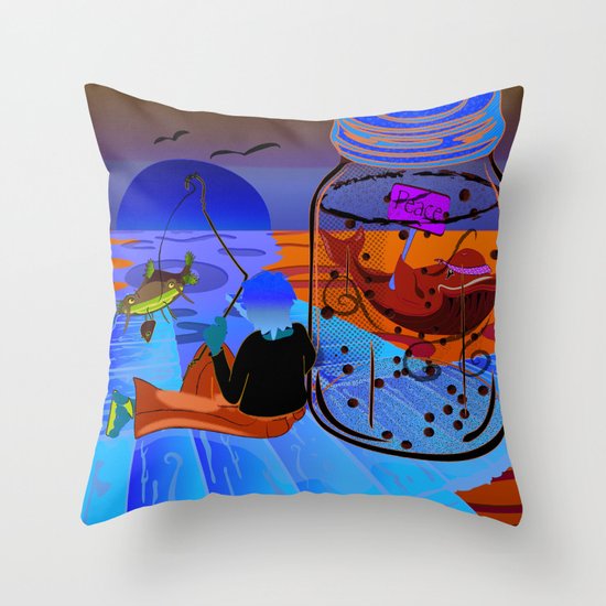 Fish Tales Throw Pillow