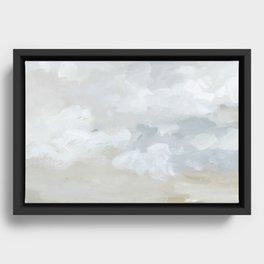 Gray Sky Framed Canvas
