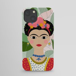 Frida Kahlo Portrait Digital Draw iPhone Case