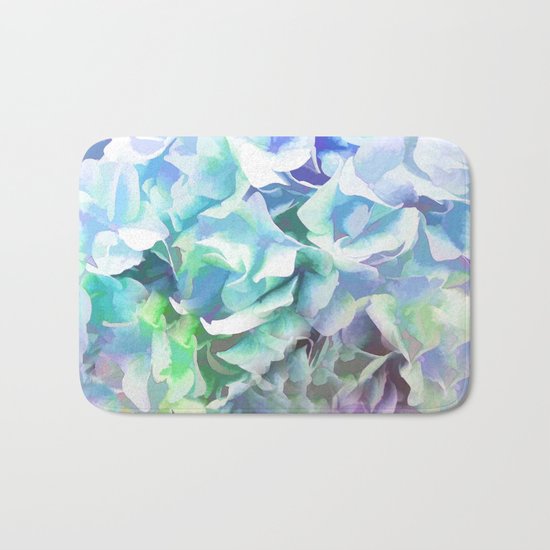 Hydrangea in a Pastel Light Bath Mat
