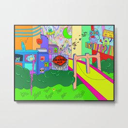 Minneapolis, love thru music Metal Print | Miller, Wall, Graphicdesign, Abstract, Music, Space, Minneapolis, Colorful, Pop, City 
