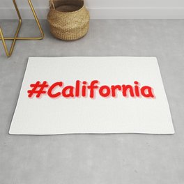 "#California " Cute Design. Buy Now Area & Throw Rug