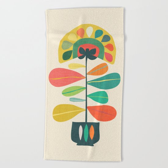 Fan Flower Beach Towel