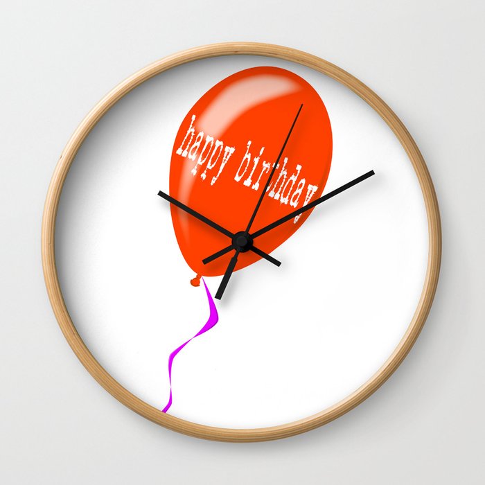Birthday Balloon Wall Clock