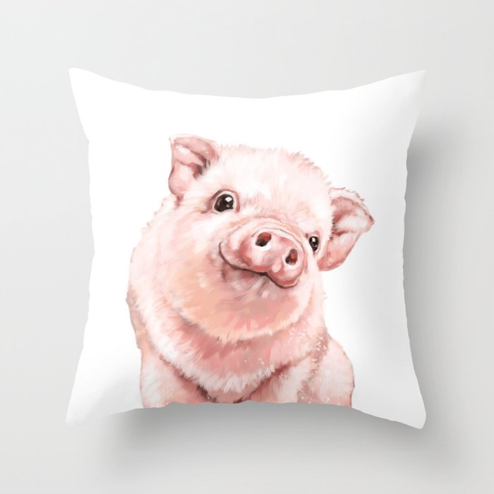 Pig shop throw pillows