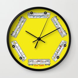 "Pop and Pals: Commuting"  Wall Clock