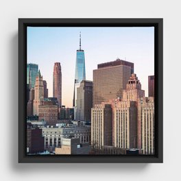New York City Skyline Framed Canvas