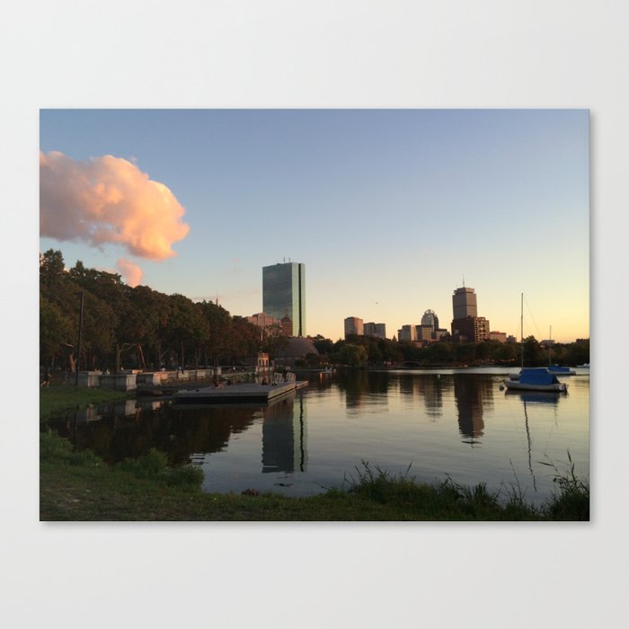 Charles River Sunset Canvas Print