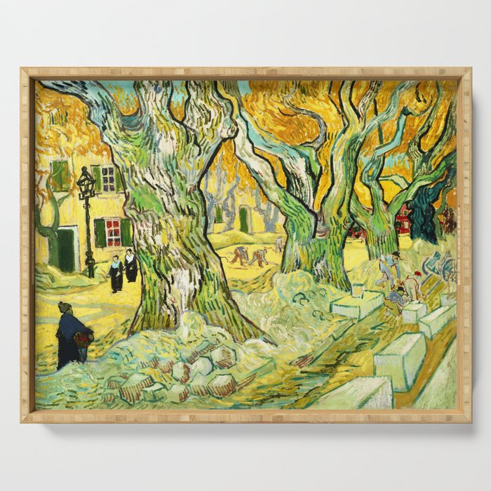 Vincent van Gogh "The Road Menders" Serving Tray