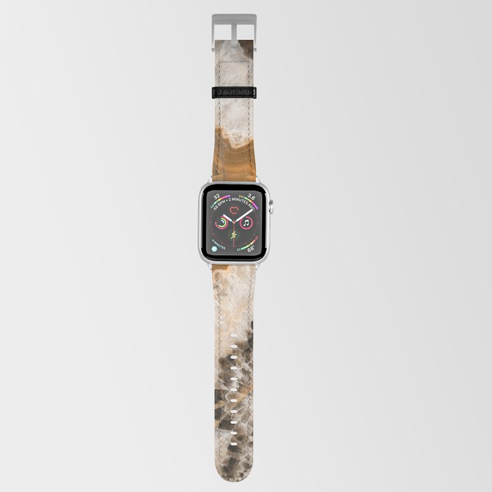 Brown Natural Geode Crystal Slice Apple Watch Band