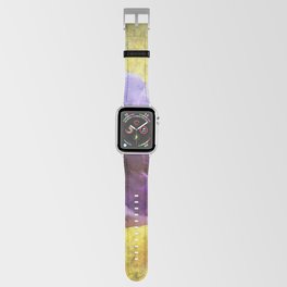 Mauve Anemone Flower Acrylic Painting Apple Watch Band