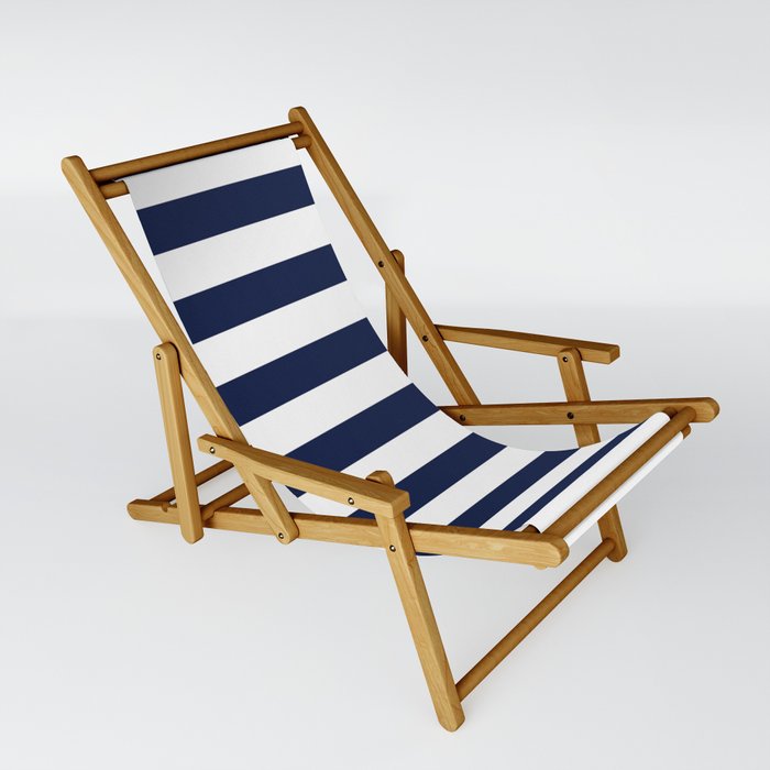 Navy blue sales sling chairs