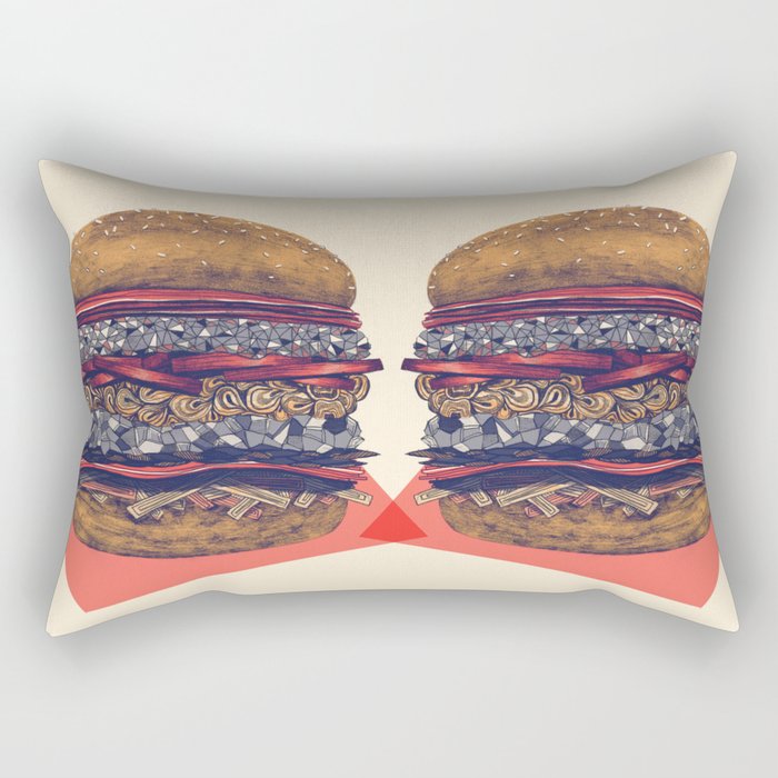 burger Rectangular Pillow