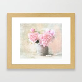 Roses tenderness Framed Art Print