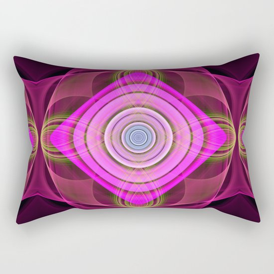 Colourful geometric abstract with translucent patterns Rectangular Pillow