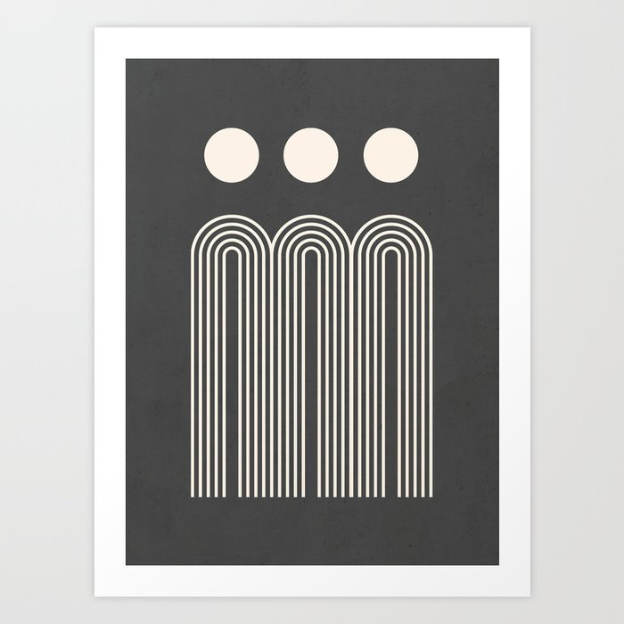 Minimal Geometric Shapes 58 Art Print