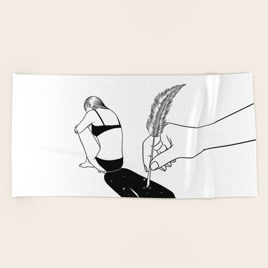 A Poet Beach Towel