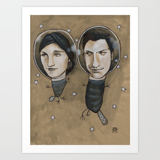 Outer Face Art Print