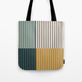 Color Block Line Abstract VIII Tote Bag