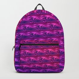 Unclad Aorist 8 Backpack | Neon, Pattern, Red, Abstract, Pink, Digital, Purple, Graphicdesign, Fractal 
