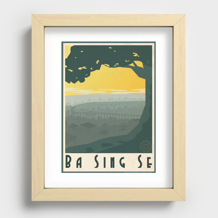 Ba Sing Se Travel Poster Recessed Framed Print