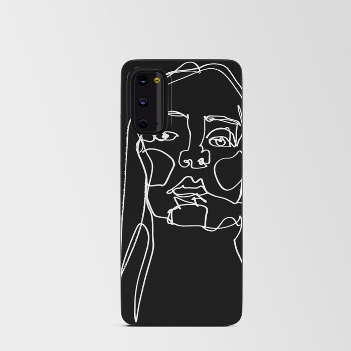 LINE ART FEMALE PORTRAITS I-II-I Android Card Case