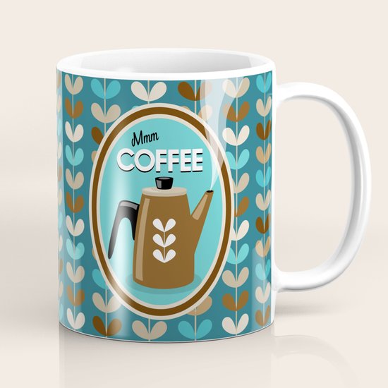 Mid Century Modern Coffee Kettle Kitchen Wall Decor ...