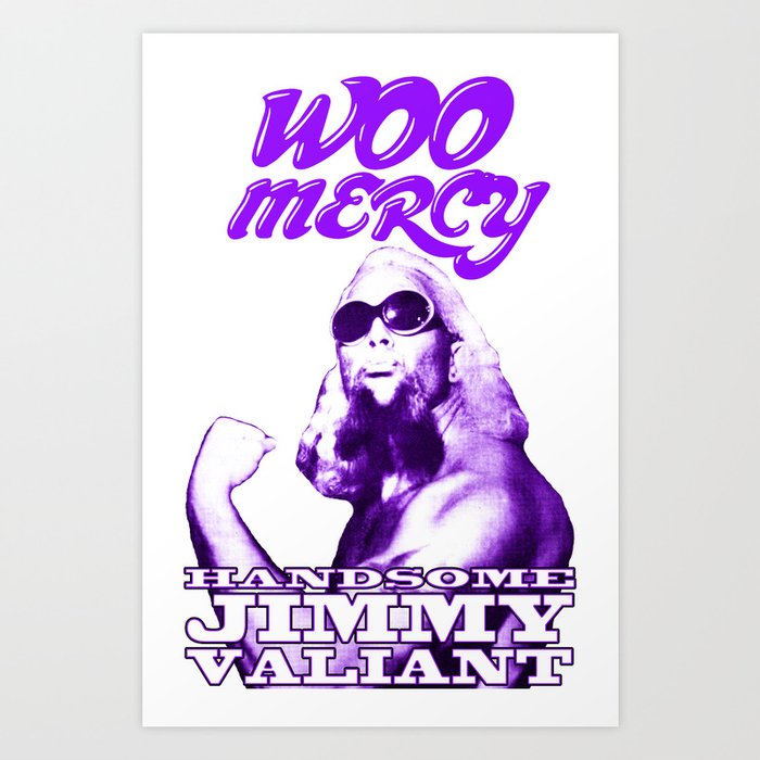 Memphis Wrestler Handsome Jimmy Valiant Art Print