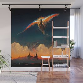 The flight of the Phoenix Wall Mural