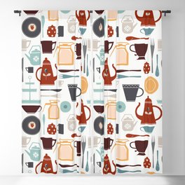 Tea and coffee serving set Blackout Curtain